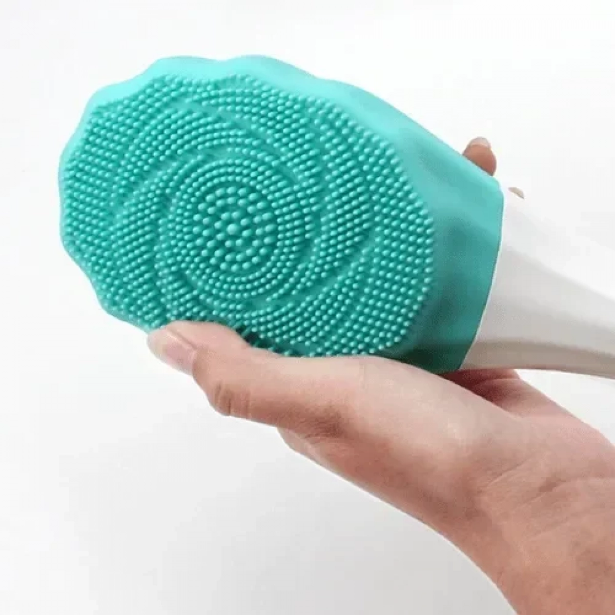 Βούρτσα μπάνιου Silicone Bath Brush Electric Shower Massager, σε ροζ χρώμα - Image 4