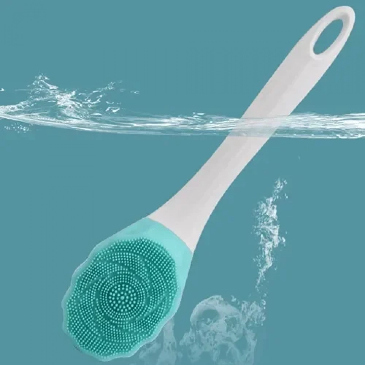 Βούρτσα μπάνιου Silicone Bath Brush Electric Shower Massager, σε ροζ χρώμα - Image 5