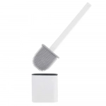 Βούρτσα Τουαλέτας Σιλικόνης με Δοχείο - Λευκό - Photo2
