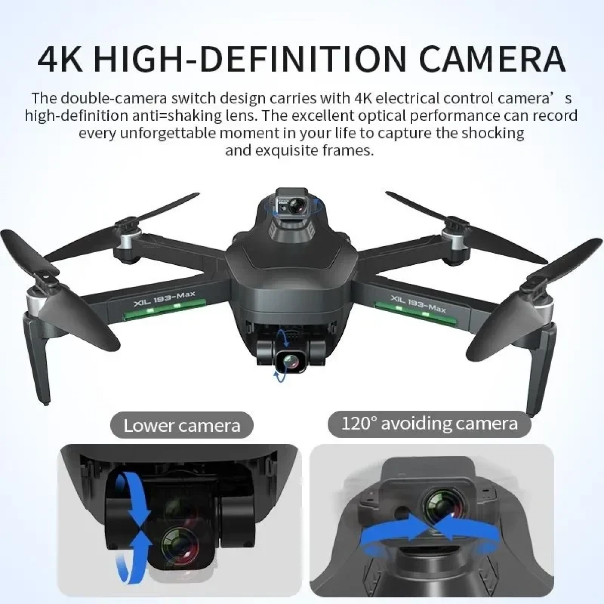 XIL Drone 193 MAX 5G 4K GPS WiFi Dual Camera Drone