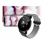 119 Plus Smart Bracelet IP65 Waterproof Fitness Tracker Pedometer Fitness Tracker Smartwatch, σε μαύρο Γκρι Χρώμα