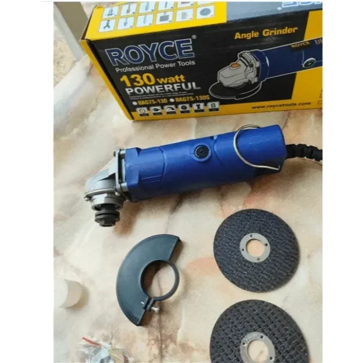 Γωνιακός Τροχός Mini (130w / 75mm) Royce RE14017 με Ρυθμιζόμενη Ταχύτητα