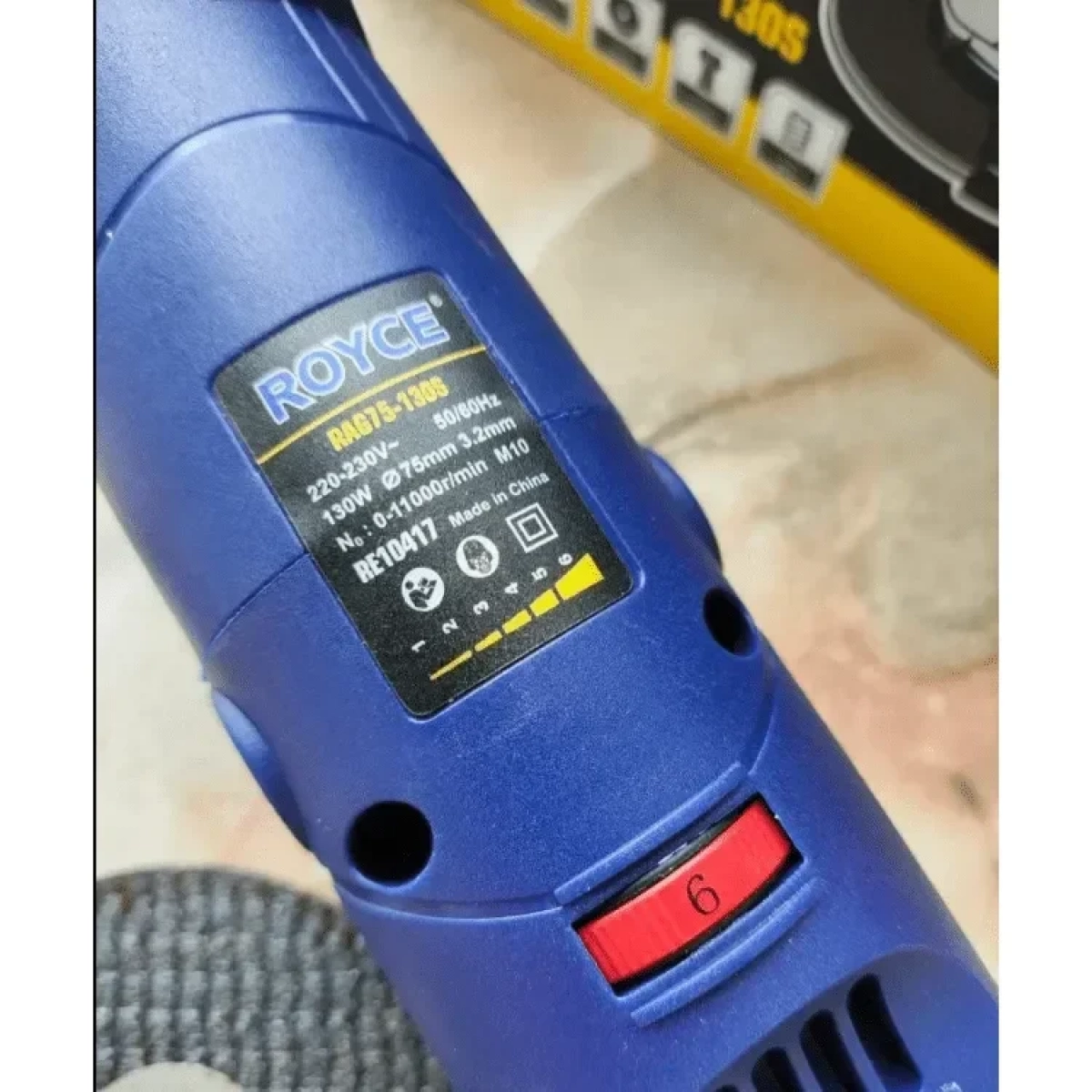 Γωνιακός Τροχός Mini (130w / 75mm) Royce RE14017 με Ρυθμιζόμενη Ταχύτητα