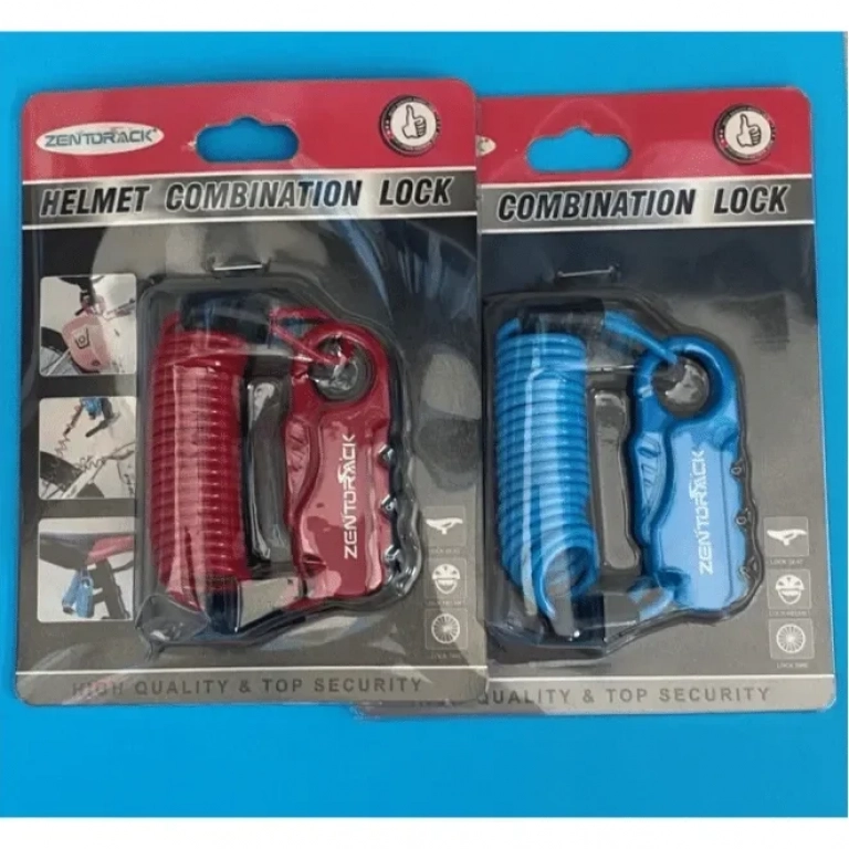 Λουκέτο Κλειδαριά Κράνους Ποδηλάτου Μπλε