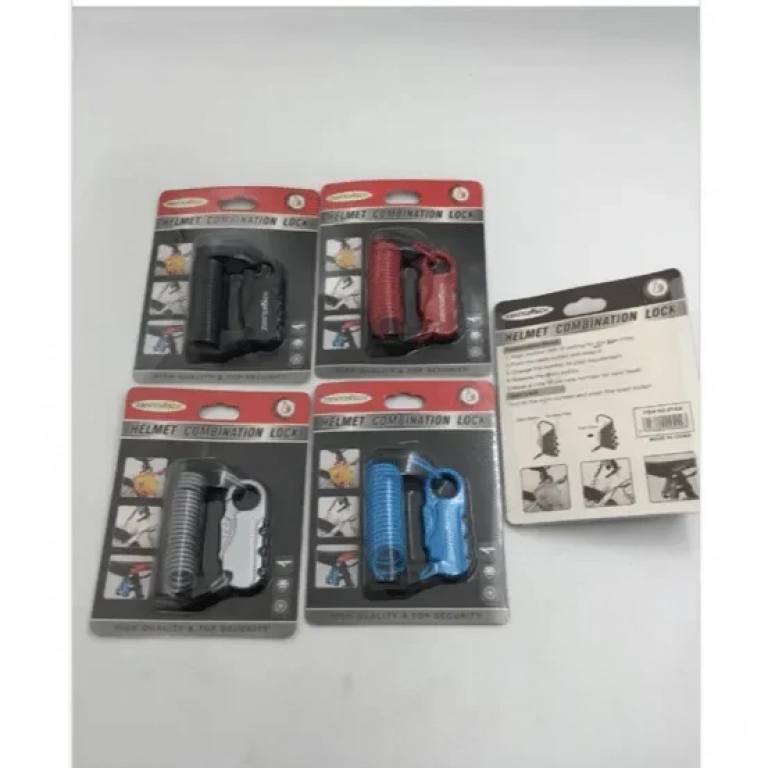 Λουκέτο Κλειδαριά Κράνους Ποδηλάτου Μαύρο