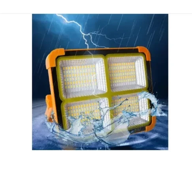 Προβολέας Led 500W Με Φορητό Ηλιακό Πάνελ Και Μπαταρίες