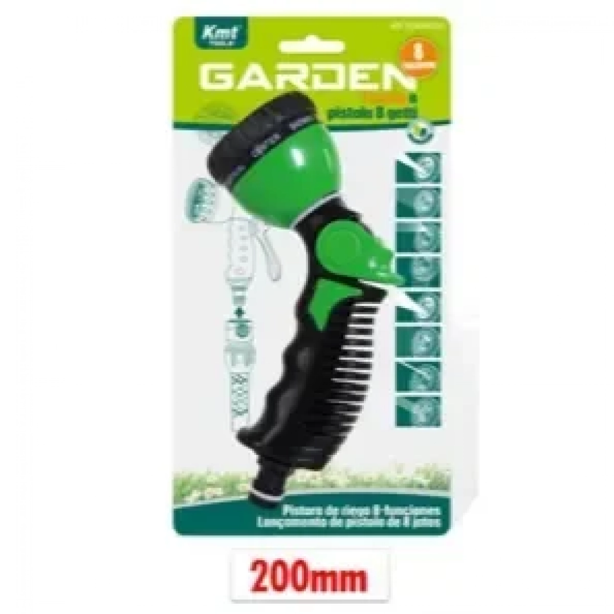 Πιστόλι για Λάστιχο Ποτίσματος 20x1.6 cm Kmt Tools