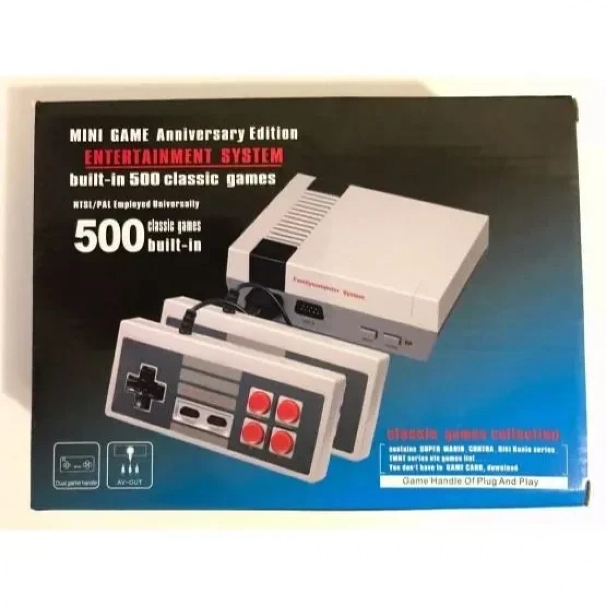 Μίνι Κονσόλα Retro 500 Games Mini 8 Bit BuiltIn + 2 χειριστήρια