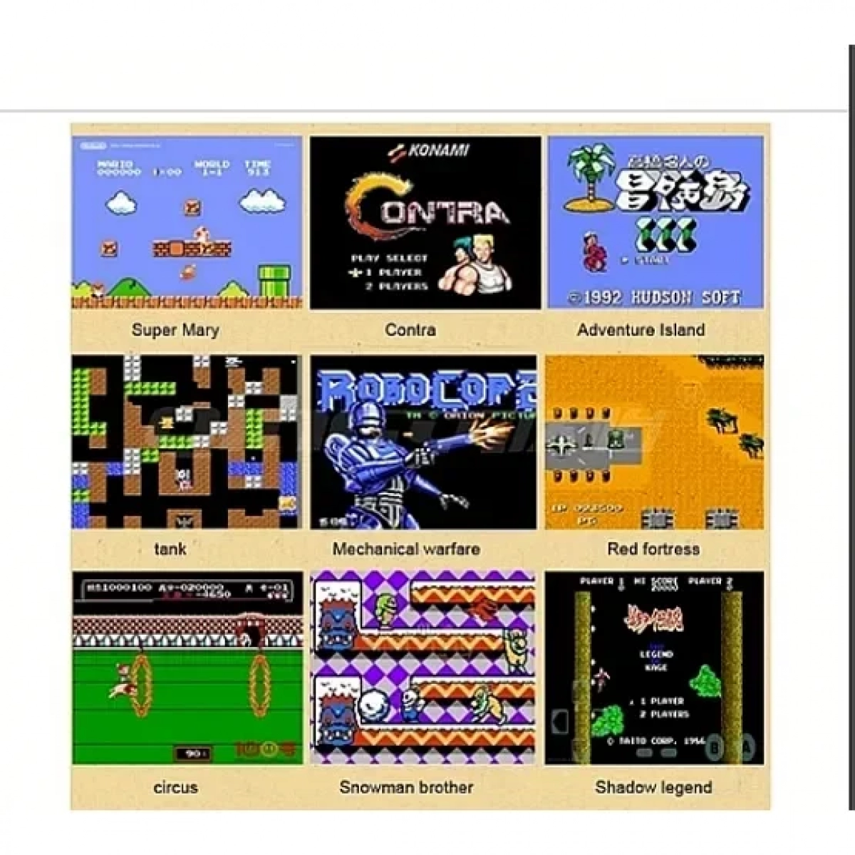 Μίνι Κονσόλα Retro 500 Games Mini 8 Bit BuiltIn + 2 χειριστήρια