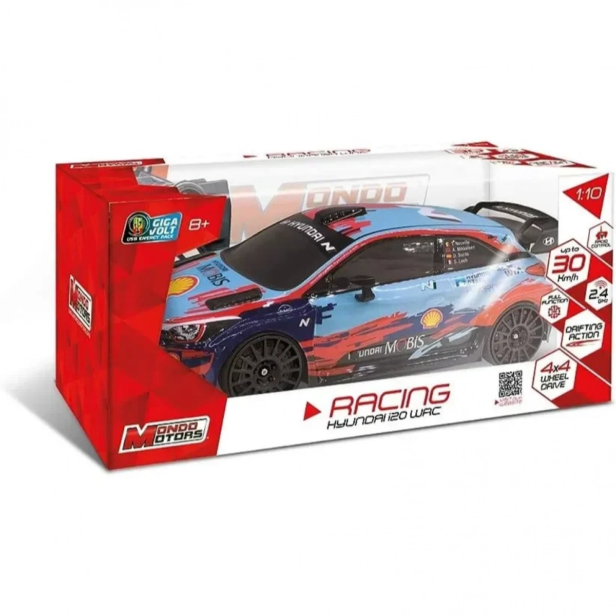 Mondo Motors Τηλεκατευθυνόμενο αυτοκίνητο Hyundai i20 WRC και ΔΩΡΟ η λαμπάδα - Image 3