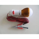 Λάμπα εργασίας LED 5W με τροφοδοσία μπαταρίας 12V και κροκοδειλάκια