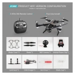 Smart X38C Drone FPV με Κάμερα 720p και Χειριστήριο, Συμβατό με Smartphone