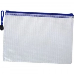 Φάκελος Διαφανής με Φερμουάρ Α6 10.5x23cm Μπλε Stelan 999076