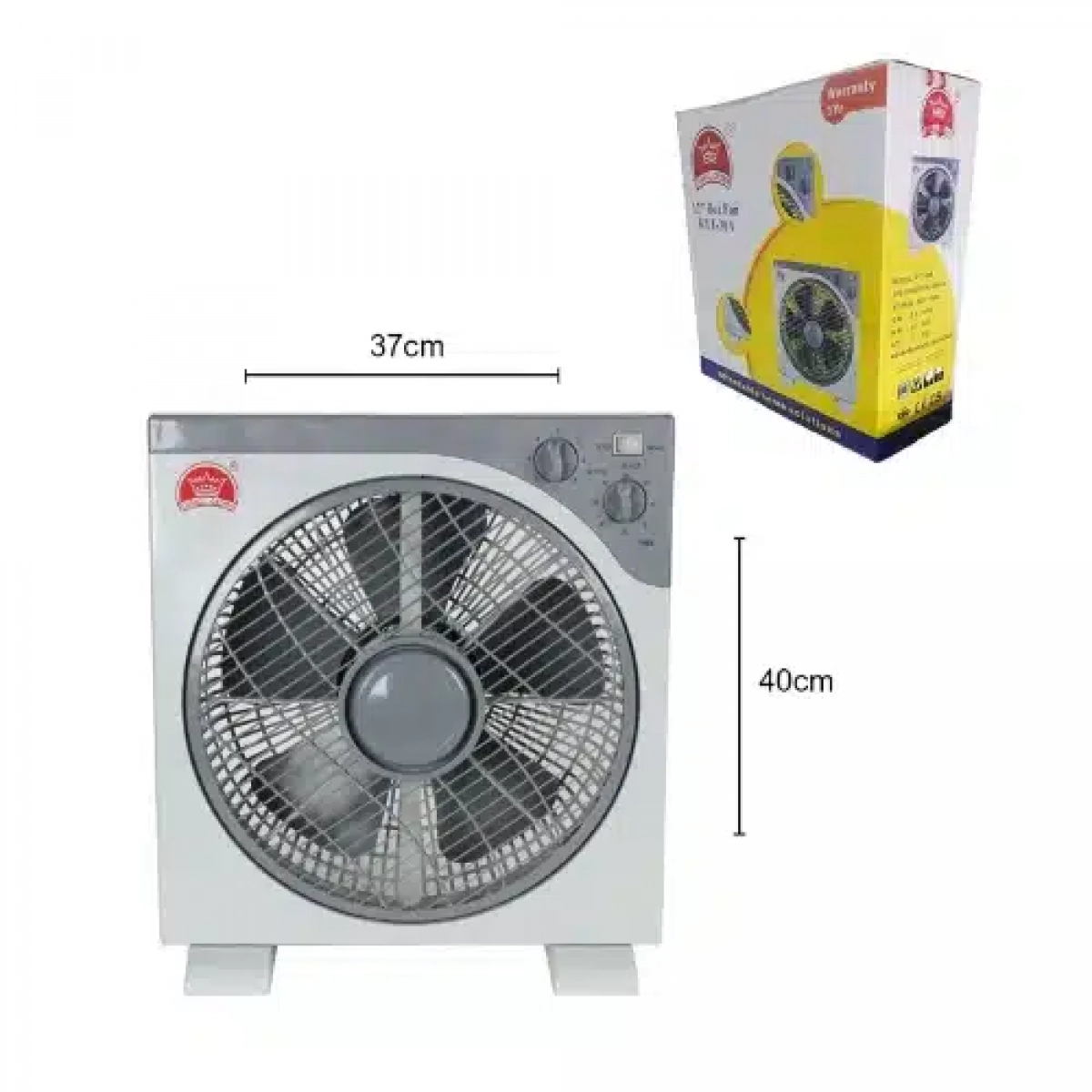 Ανεμιστήρας Box Fan 40W 3 ταχυτήτων με χρονοδιακόπτη Changli Crown KYT-30A