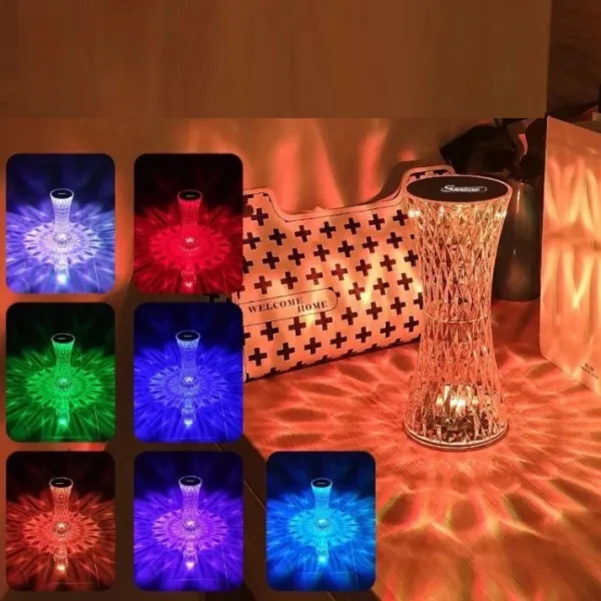 Andowl Q-TL151 Διακοσμητικό Φωτιστικό LED Επιτραπέζιο "Crystal Touch" - Image 2