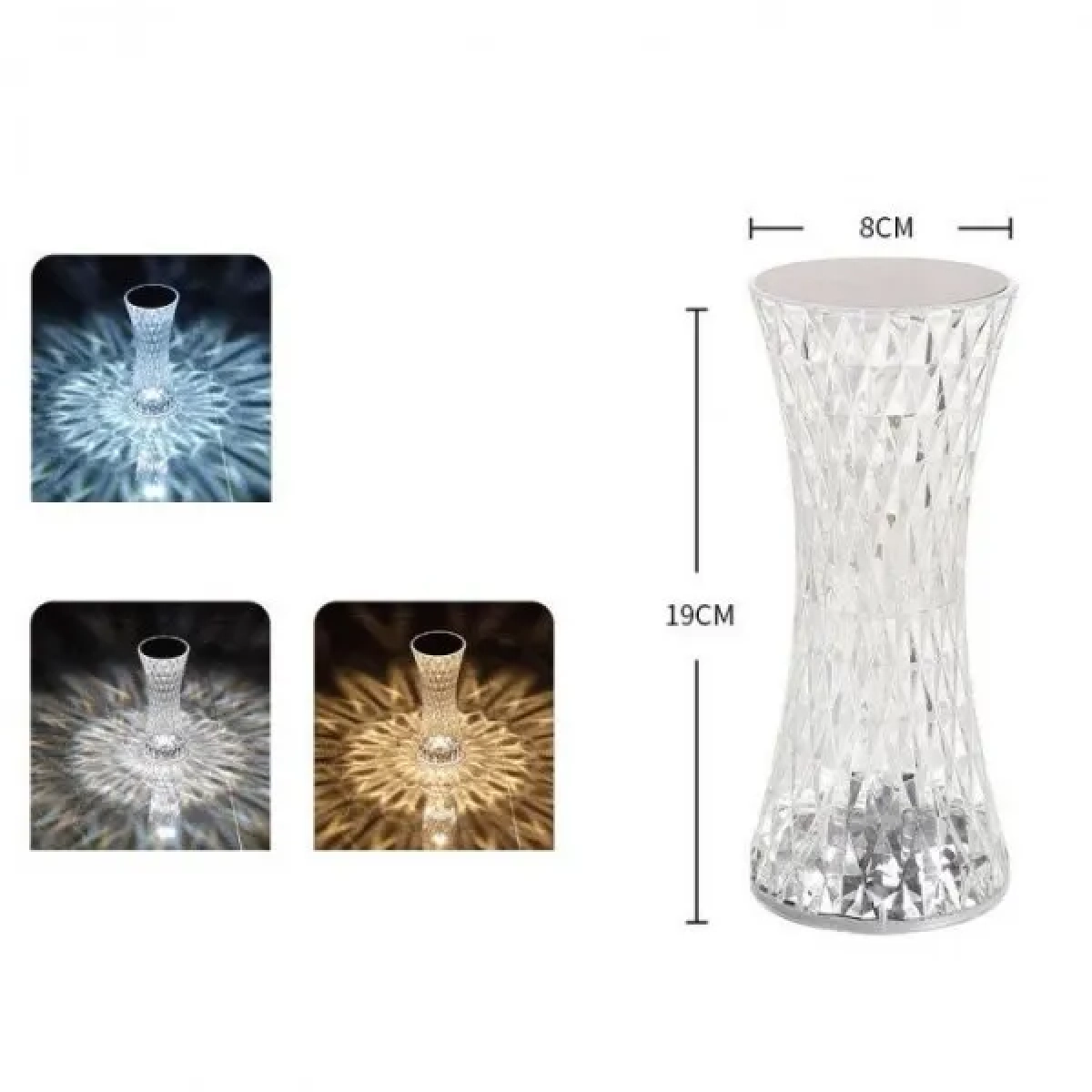 Andowl Q-TL151 Διακοσμητικό Φωτιστικό LED Επιτραπέζιο "Crystal Touch" - Image 4