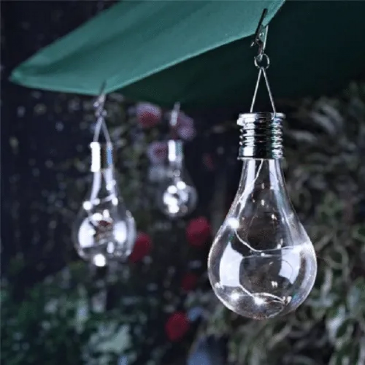 Ηλιακή Λάμπα 4 LED Λευκό 7.5x16cm TNS YN-P-01