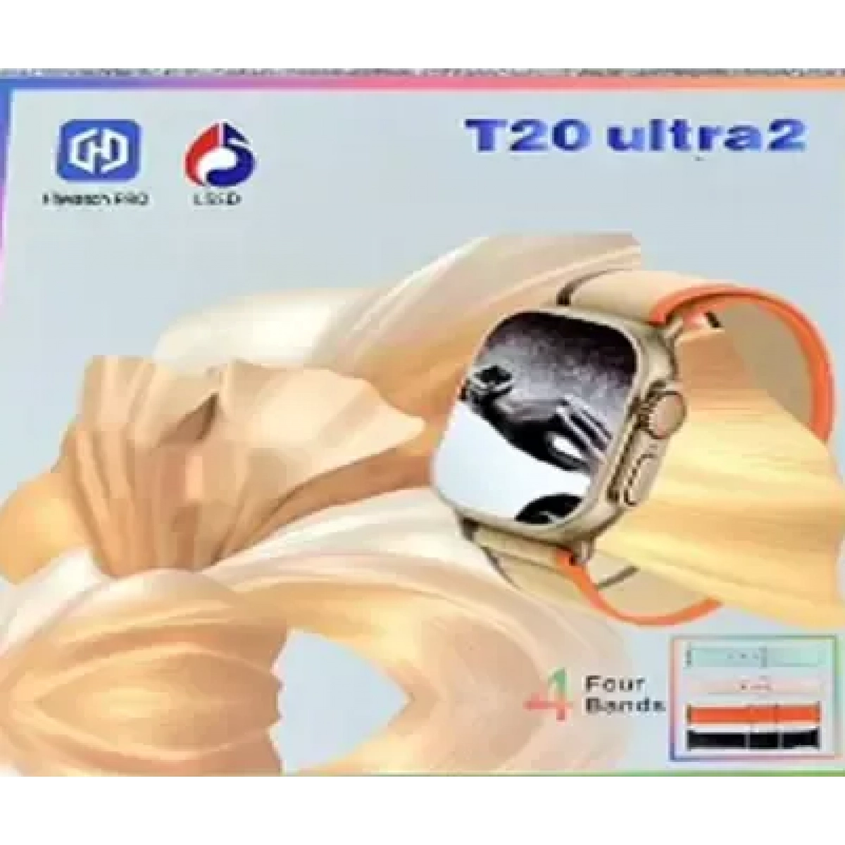 HIwatch PRO T20 Ultra2 Men Smart Watch (4 σε 1 Multicolor) πορτοκαλί - Image 2