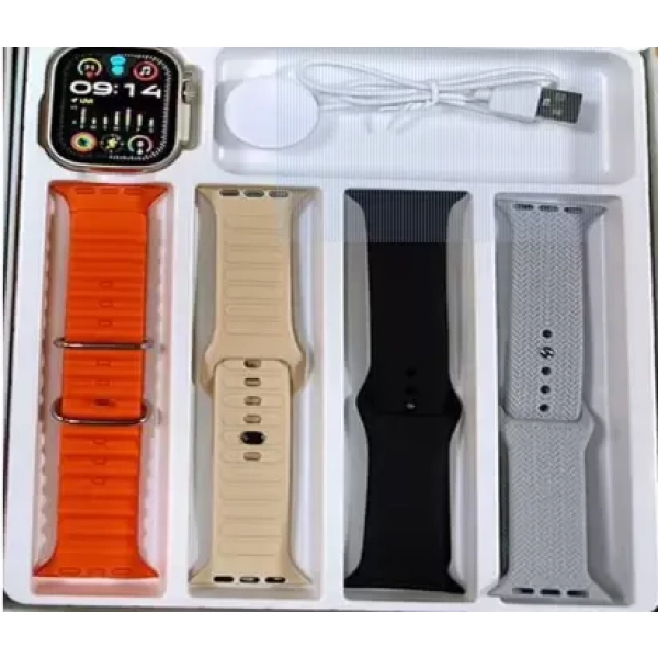 HIwatch PRO T20 Ultra2 Men Smart Watch (4 σε 1 Multicolor) πορτοκαλί