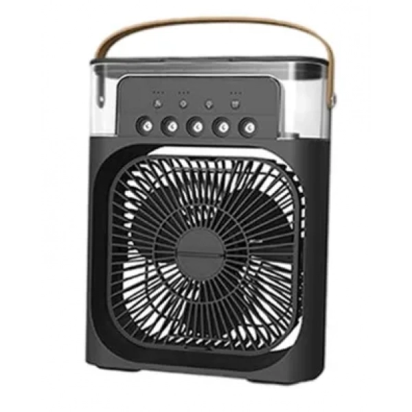 Φορητό air cooler fan 3 ταχυτήτων 10W με ψεκασμό - Μαύρο