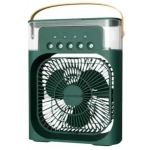 Φορητό air cooler fan 3 ταχυτήτων 10W με ψεκασμό - Πράσινο