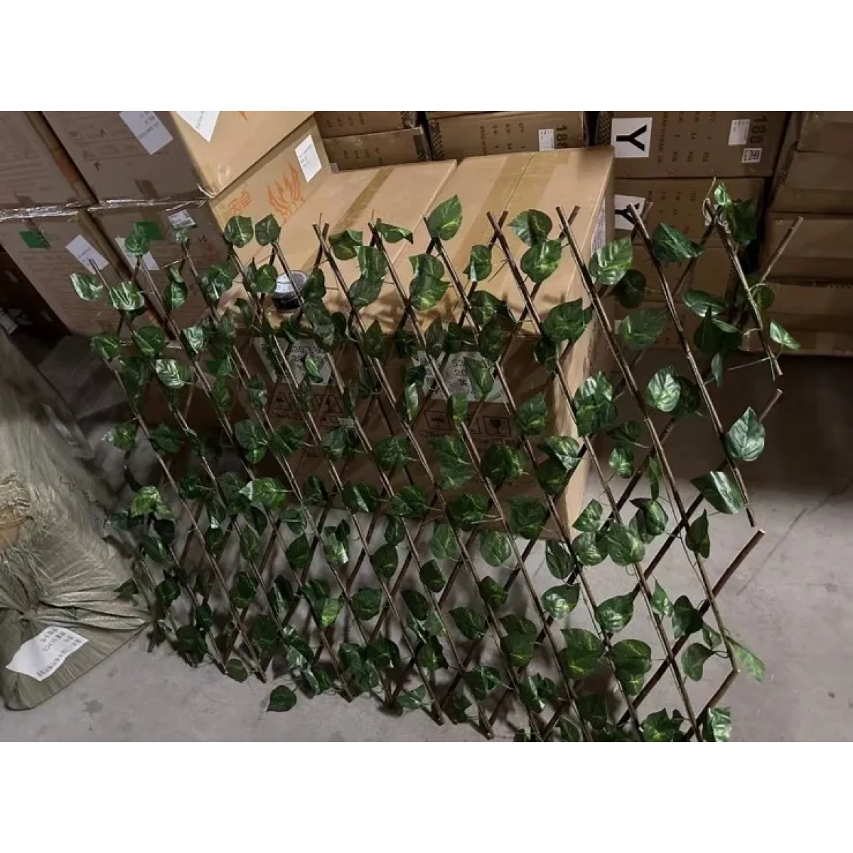 Πτυσσόμενη Πέργκολα Τεχνητής Φυλλωσιάς 1m x 3m - Image 2