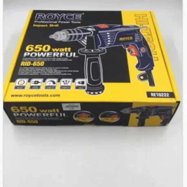 Ηλεκτρικό Tρυπάνι ROYCE RE10222 650w