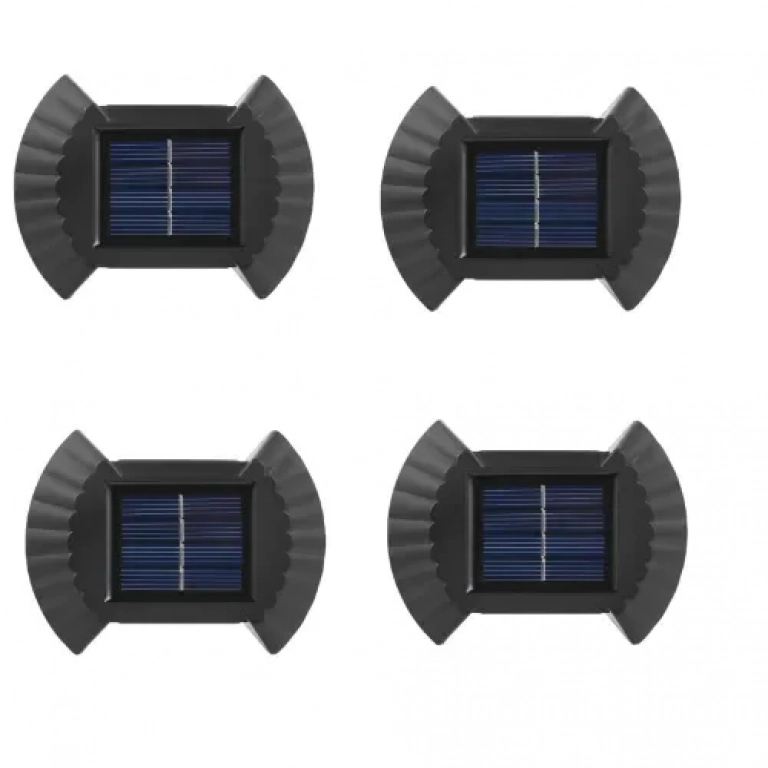 Σετ 4 Επιτοίχια Ηλιακά Φωτιστικά Solar Energy Wall Lamp