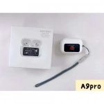 A9 PRO Ασύρματα Ακουστικά Ιn-ear Anc/Εnc Αδιάβροχα με LED Οθόνη Αφής και Ακύρωση θορύβου - Λευκά