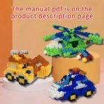 Magic Block Τρισδιάστατο Παιχνίδι Κατασκευής με Τουβλάκια 8+ 598 τμχ Νο 6149 Ελικόπτερο