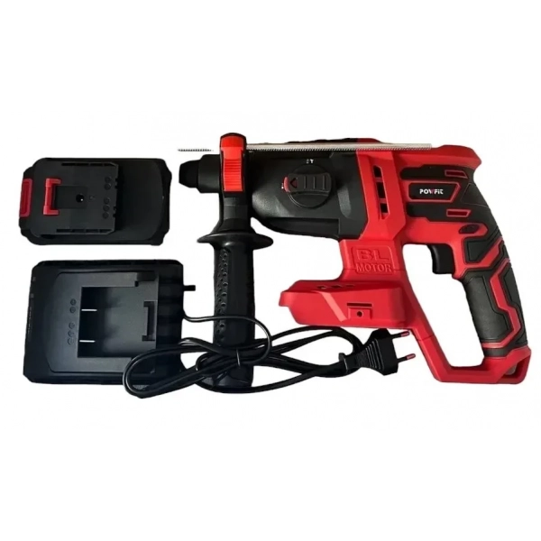 POWFIT Ασύρματο κρουστικό δράπανο brushless rotary hammer