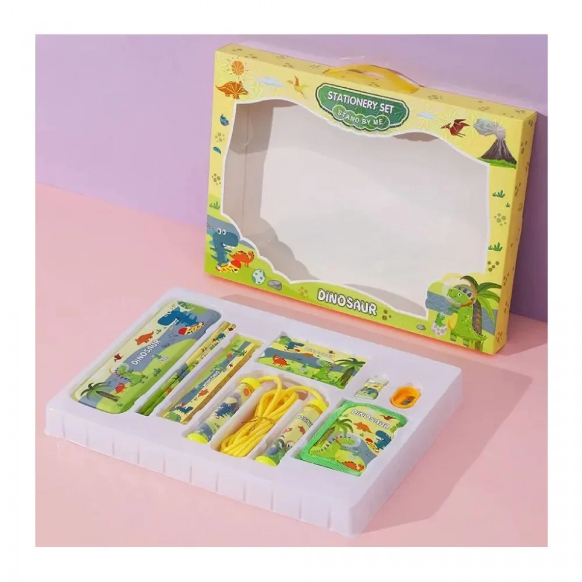 9 σε 1 Σετ Σχολικών Ειδών DREAM SPACE Stationary set, Κίτρινο - Photo3