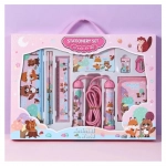 9 σε 1 Σετ Σχολικών Ειδών DREAM SPACE Stationary set, Ροζ - Photo1