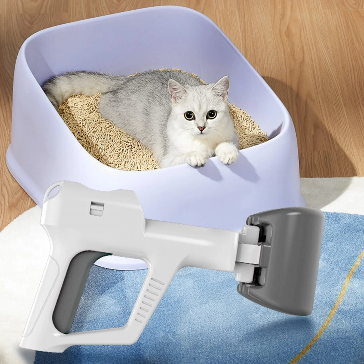 Συσκευή Συλλέκτης Περιττωμάτων Σκύλου Scooper of Pets Poops Λευκό-Μαύρο