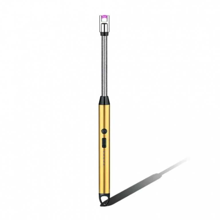 Ηλεκτρικός Αντιανεμικός Αναπτήρας Εύκαμπτος USB 257mm Χρυσό