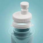 Πτυσσόμενο Μπουκάλι Νερού 600ml 7x24,5cm από Σιλικόνη - Πράσινο