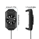 Μίνι Ανεμιστήρας Ψύξης USB με Κλιπ για κινητά τηλέφωνα 4-6.7''