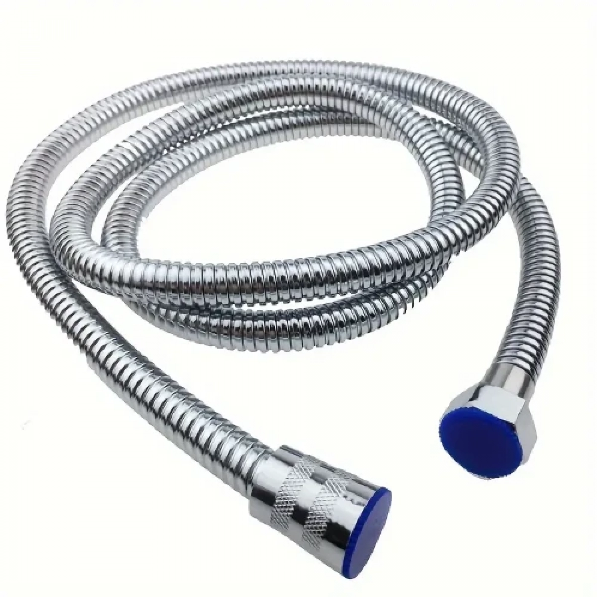 Σπιράλ Ντουζ Anti-twisting Spring Flexible Shower Hose 2m Ασημί