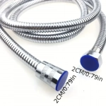 Σπιράλ Ντουζ Anti-twisting Spring Flexible Shower Hose 1.5m Ασημί