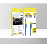 Καλώδιο ήχου Jack 3.5mm 1m Βύσμα στις 90° Μπλε Andowl Q-YP215