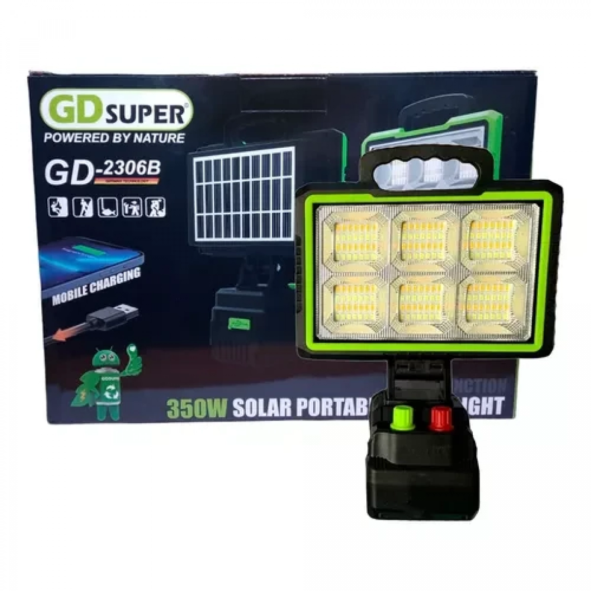 Φορητός Ηλιακός Ανακλαστήρας LED 350W GDSUPER GD-2306B