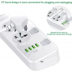 LDNIO Πολύπριζο με 4 Υποδοχές & 4 Θύρες USB AUTO-ID 2500W - Image 5