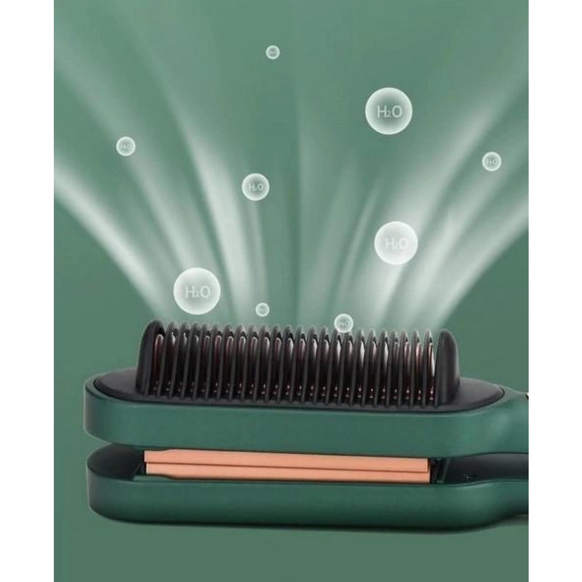 Ισιωτικό & Χτένα Μαλλιών 2 σε 1 - Fast Heat Negative Ions LCD Hair Styler Kemei KM-2237