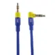 Καλώδιο ήχου Jack 3.5mm 1m Βύσμα στις 90° Μπλε Andowl Q-YP215