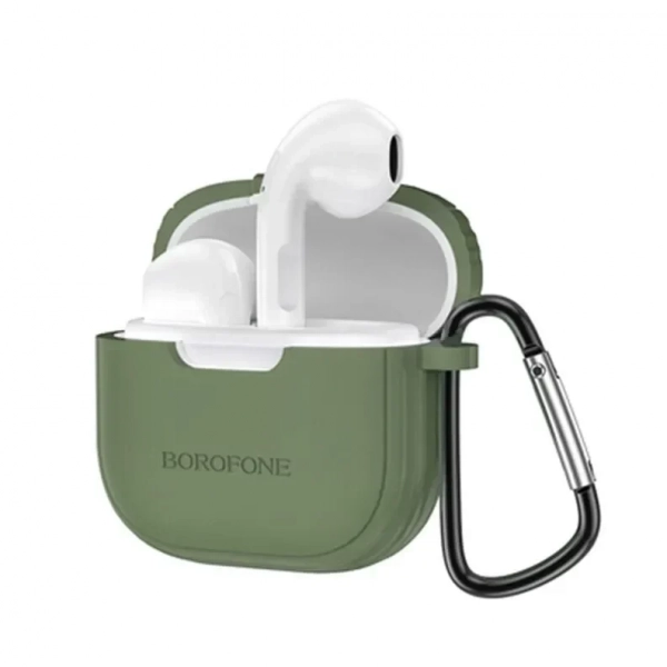 Borofone BW29 In-ear Bluetooth Handsfree Ακουστικά Με Θήκη Φόρτισης - Χακί