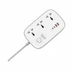 Ldnio SC3416 Πολύπριζο 3 Θέσεων με 4 θέσεις USB και Καλώδιο 2m - Λευκό