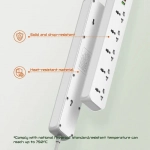 LDNIO SC5319 Πολύπριζο 2500W 5AC+2Α+1C Universal με Καλώδιο 2m - Λευκό