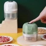 Επαναφορτιζόμενος mini Φορητός Πολυκόπτης 250ml σε Πράσινο Χρώμα