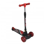 Παιδικό Scooter Αναδιπλούμενο με LED και Μουσική και Ρυθμιζόμενο Τιμόνι σε Κόκκινο χρώμα