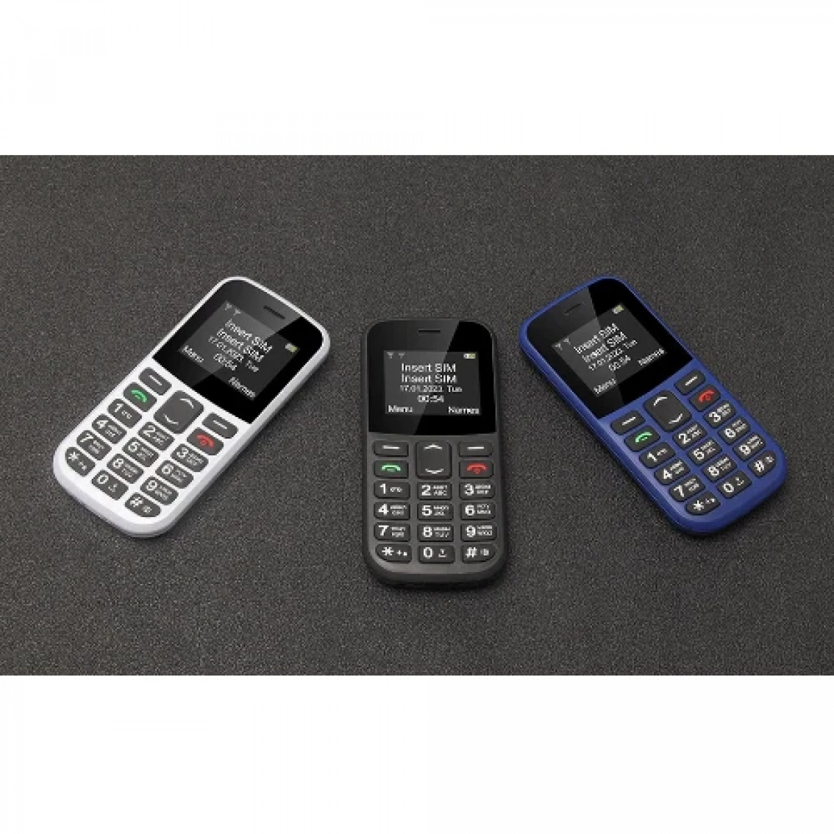 Κινητό Τηλέφωνο GSM Dual SIM με μεγάλο πληκτρολόγιο για ηλικιωμένους SOS Senior MXMID B210 Μαύρο